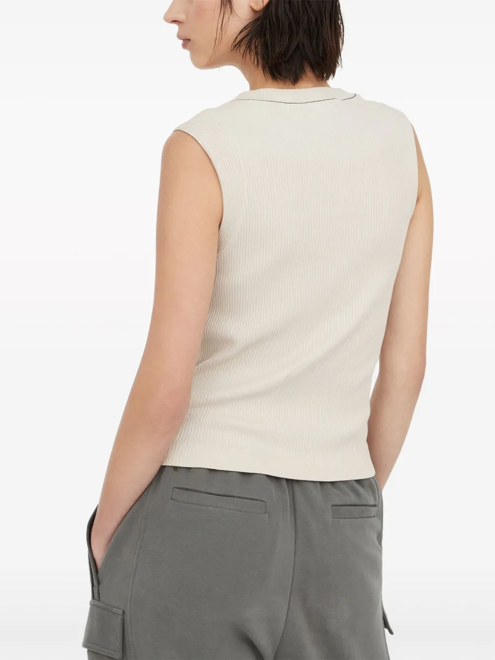 Brunello Cucinelli Katoenen tanktop Beige