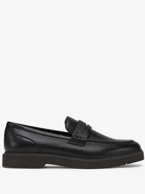 Brunello Cucinelli mocassins à ornements métalliques