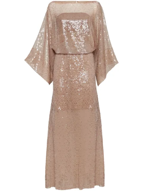 Brunello Cucinelli sequinned silk maxi dress