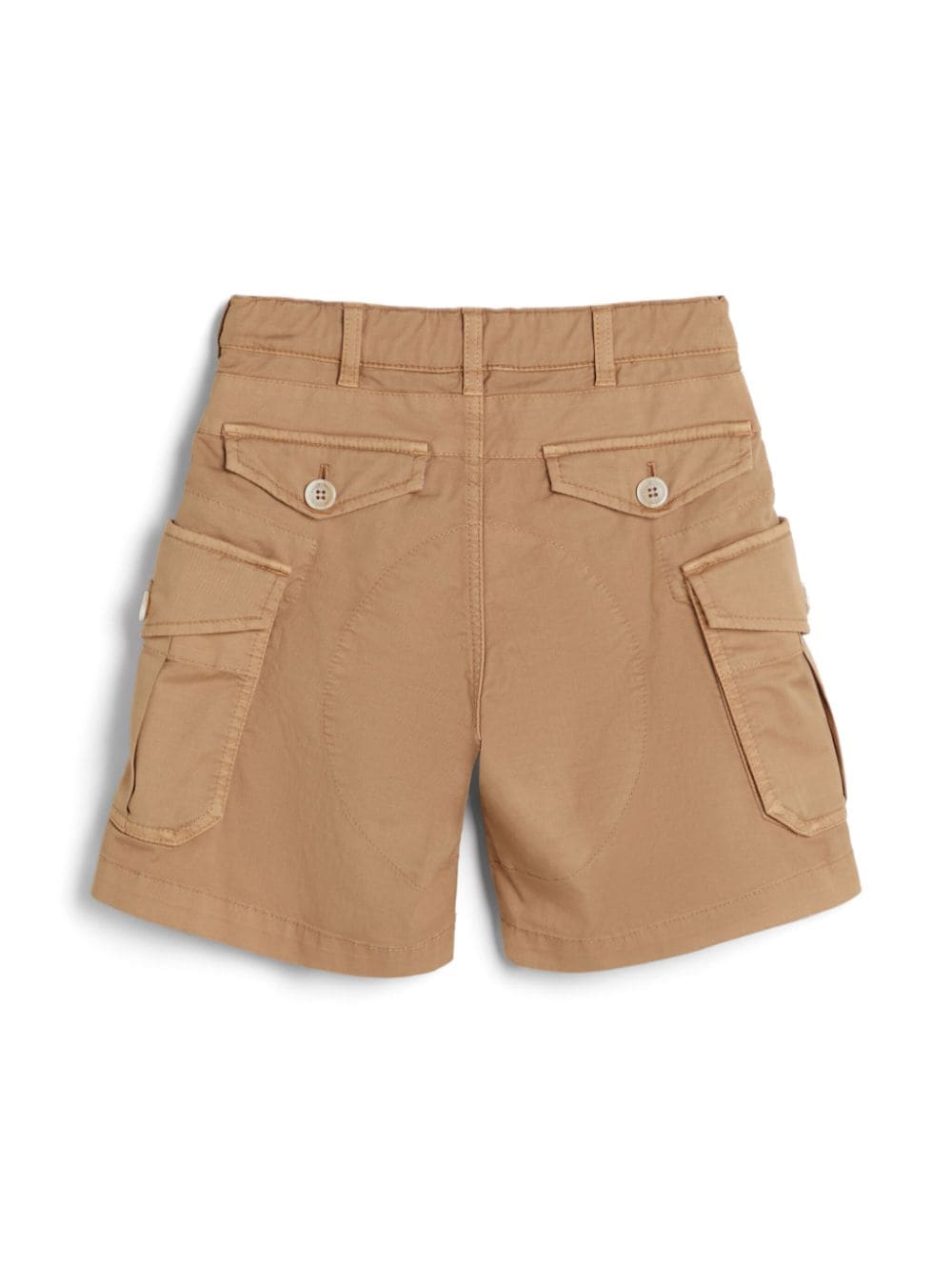 Image 2 of Brunello Cucinelli Kids shorts cargo con diseño recto