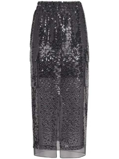 Brunello Cucinelli sequinned high-waist skirt