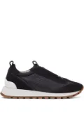 Brunello Cucinelli monili-embellished slip-on sneakers - Black