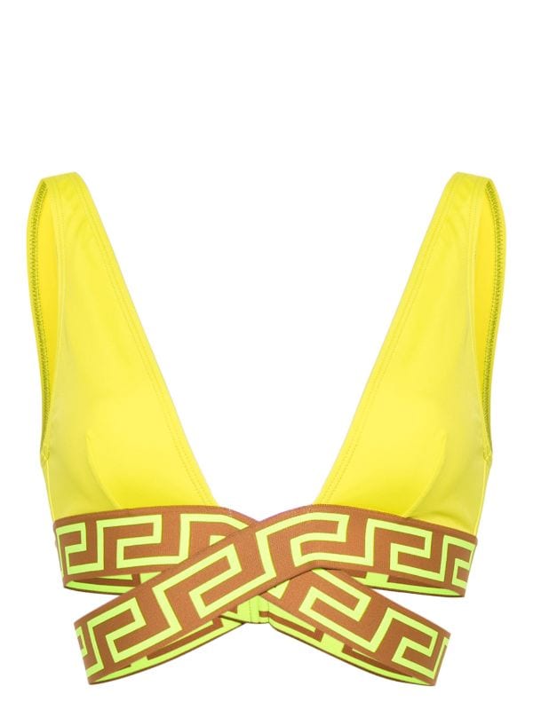 Versace Greca Border triangle-cup Bikini Top - Farfetch