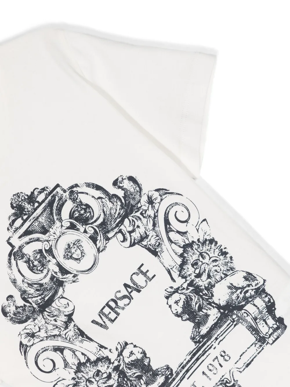 Versace Kids T-shirt met print Wit