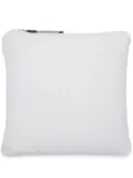 Brunello Cucinelli ribbed-knit square-shape cushion - White