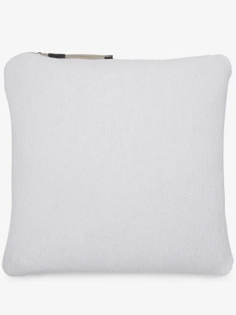 Brunello Cucinelli ribbed-knit square-shape cushion