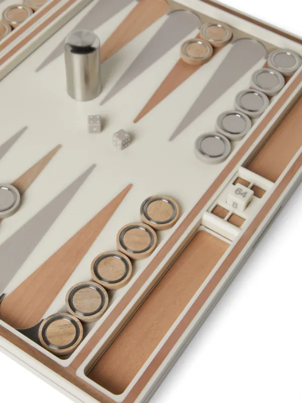 Brunello Cucinelli Wood Backgammon Set | Neutrals | FARFETCH