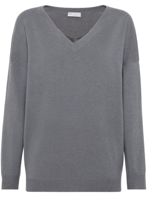 Brunello Cucinelli Monili cashmere jumper Women