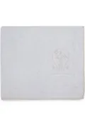 Brunello Cucinelli logo-embroidered beach towel - Grey