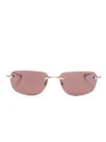 Dita Eyewear DLS-120 rectangle-frame sunglasses - Gold