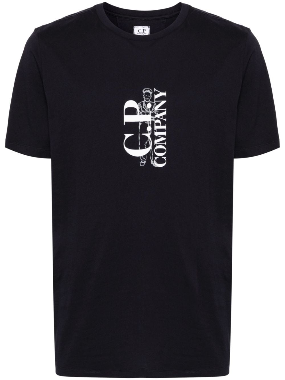 C.P. Company T-shirt met logoprint Blauw