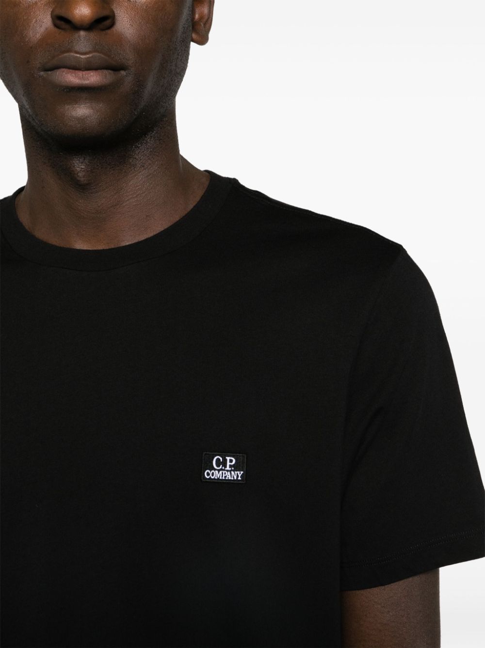 C.P. Company Katoenen T-shirt met logopatch Zwart