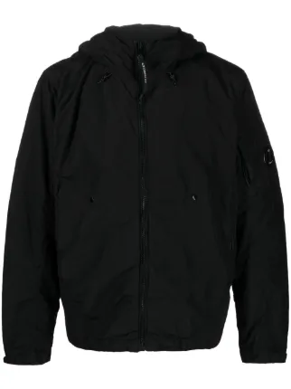 C.P. Company Flatt Nylon Hooded Jacket | Black | FARFETCH