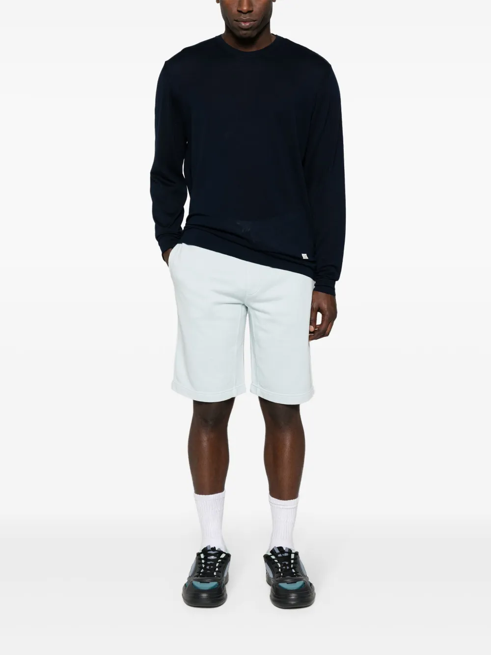 C.P. Company Trui met logopatch - Blauw