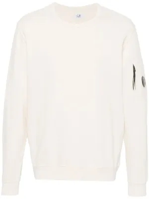 Cp company hot sale sweatshirt white