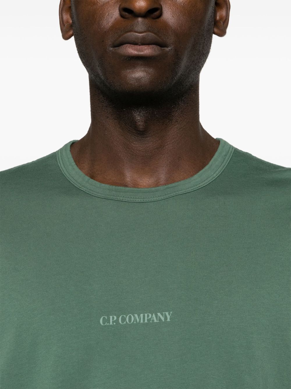 C.P. Company Katoenen T-shirt met logoprint Groen