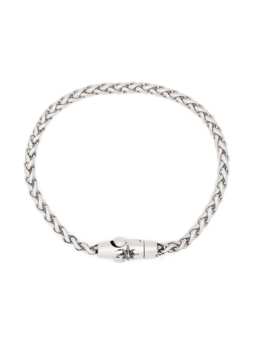 Zancan logo-embossed polished-finish bracelet | Silver | Image 1