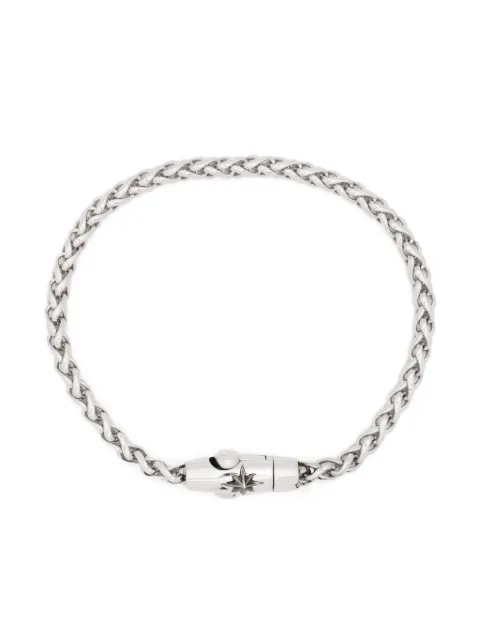 Zancan logo-embossed polished-finish bracelet 