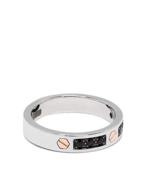 Zancan 18kt rose gold black spinel ring