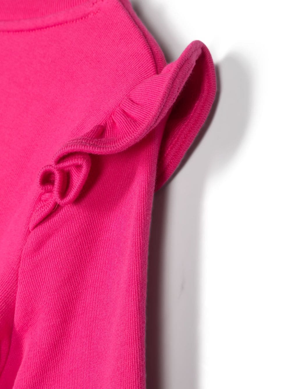 Shop Ralph Lauren Polo Pony Ruffled-detailed Sweatshirt In Rosa