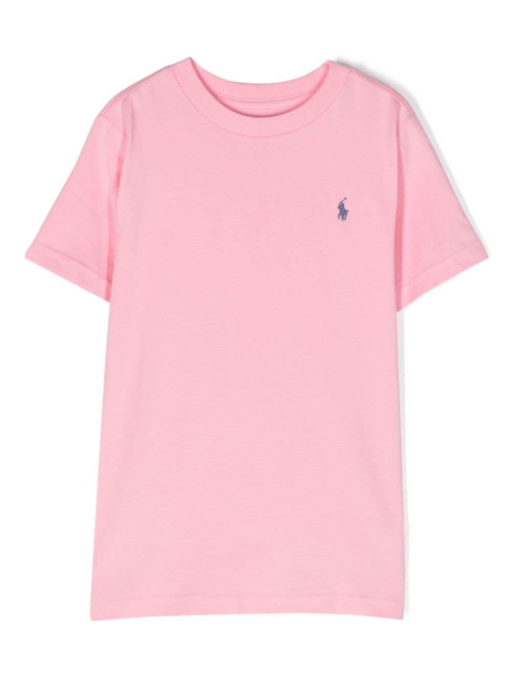 Ralph Lauren Polo Pony-embroidered Cotton T-shirt In Rosa