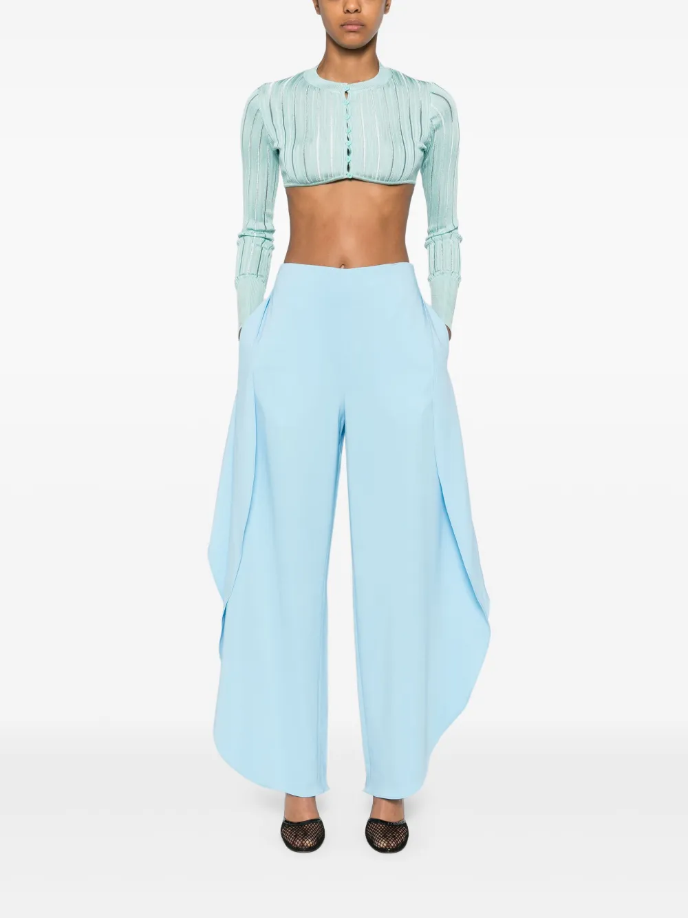 Alaïa Crinoline cropped cardigan | Cardigans | Image 2