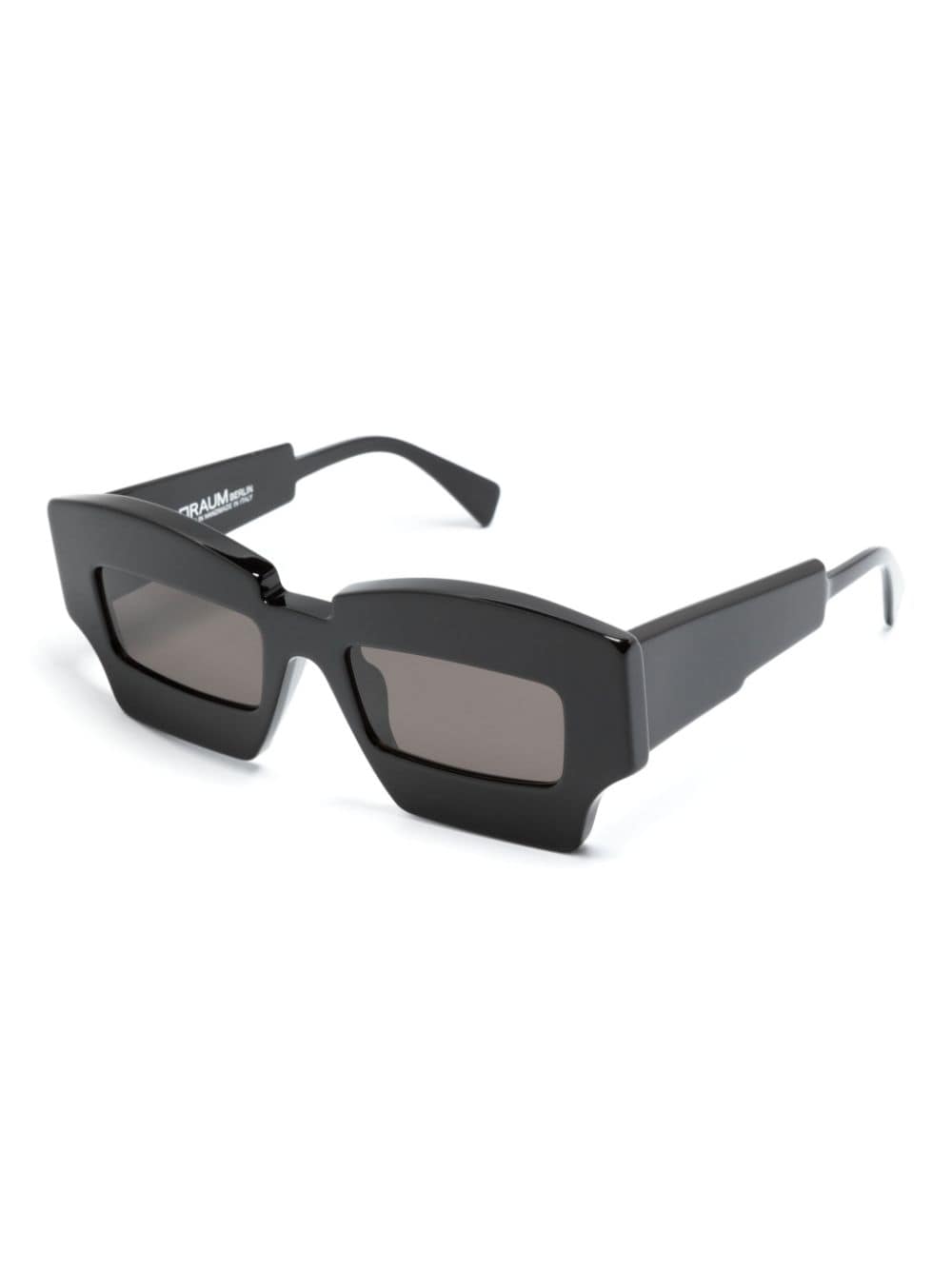 Kuboraum X6 zonnebril met geometrisch montuur Zwart