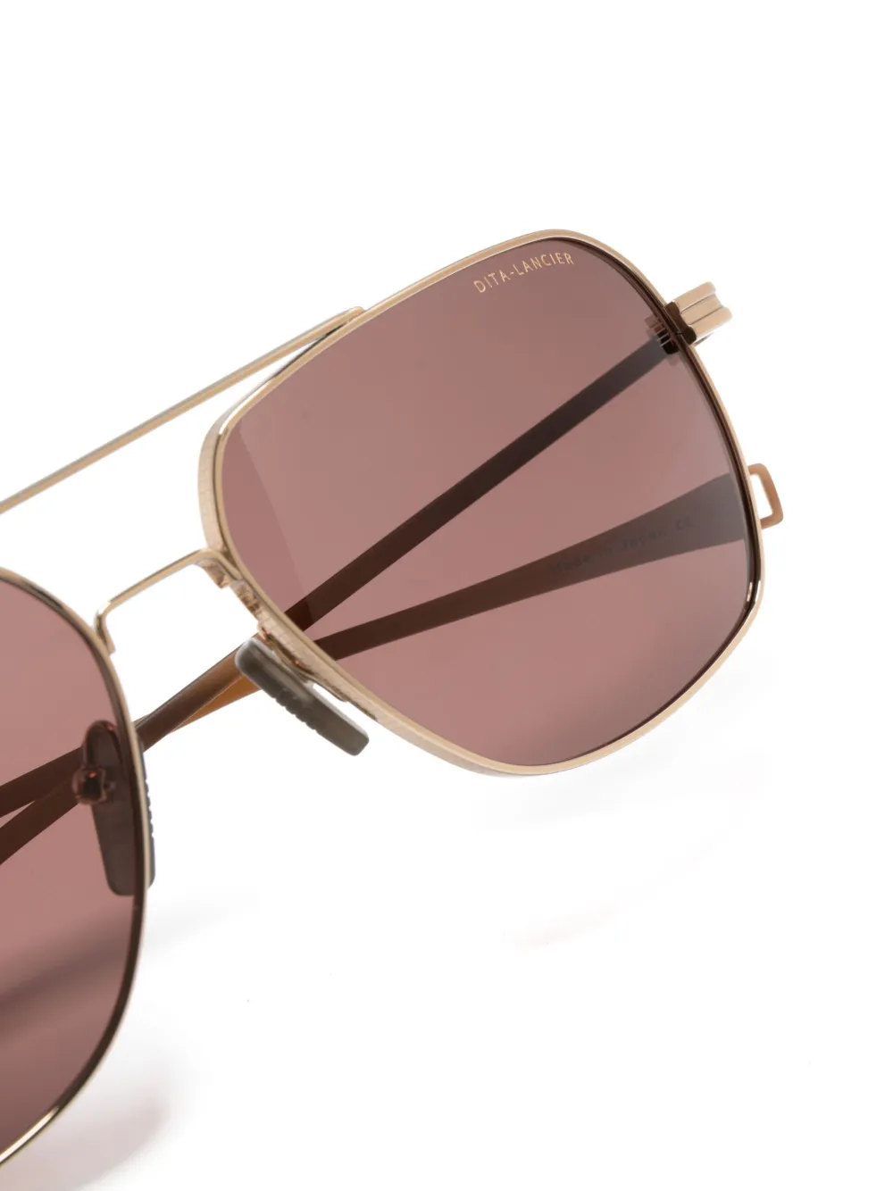 Dita Eyewear Zonnebril met piloten montuur Bruin