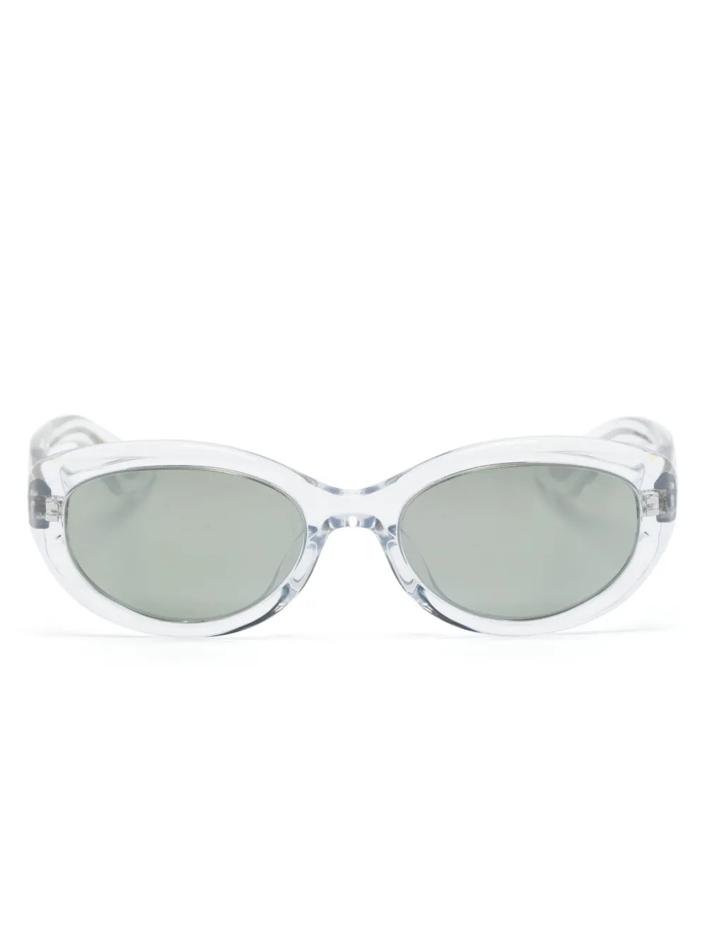 Oliver Peoples x Khaite lunettes de vue 1969c à monture ovale | tons neutres | Image 1