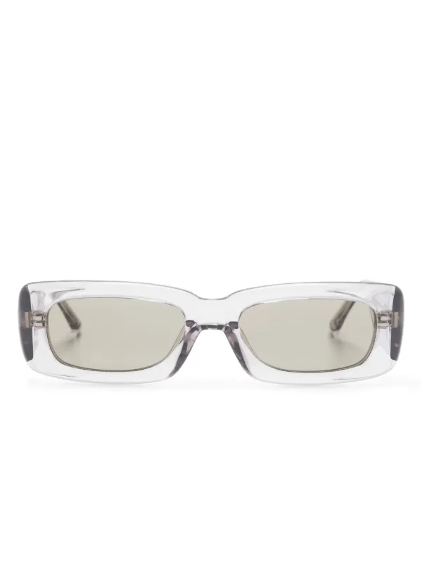 Linda Farrow X the Attico Mini Marfa Rectangle-frame Sunglasses in Purple