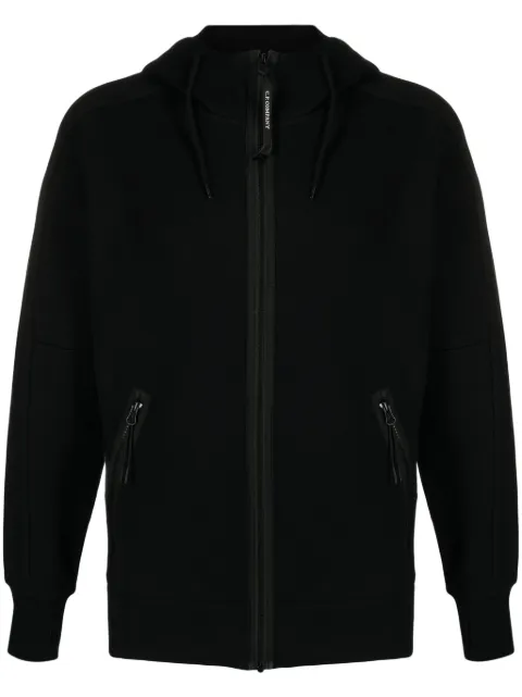 C.P. Company Goggles-detail zipped-up hoodie