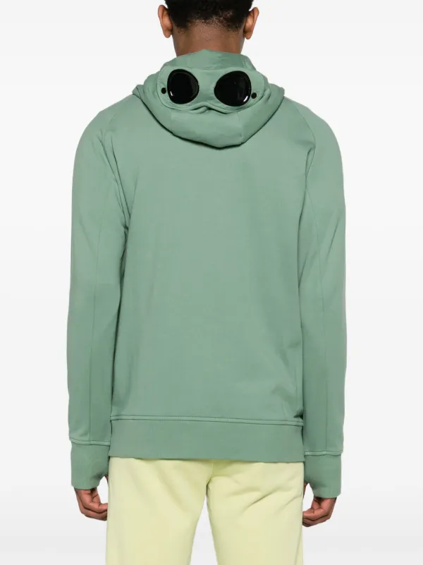 Green cp company hoodie on sale