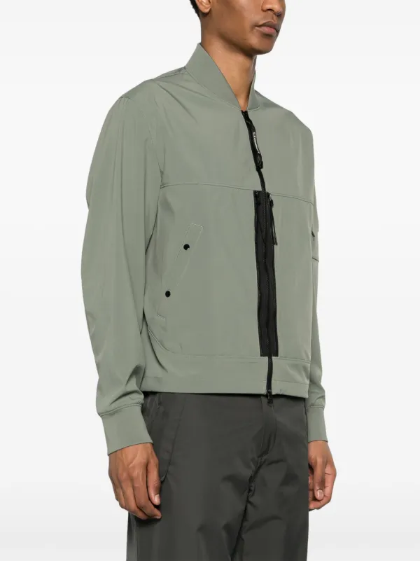 C.P. Company Shell-R Lens-detailed Bomber Jacket | Green