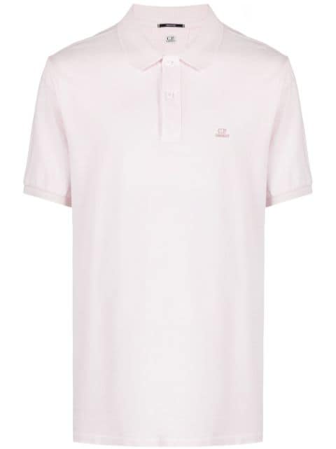 logo-patch piqué polo shirt