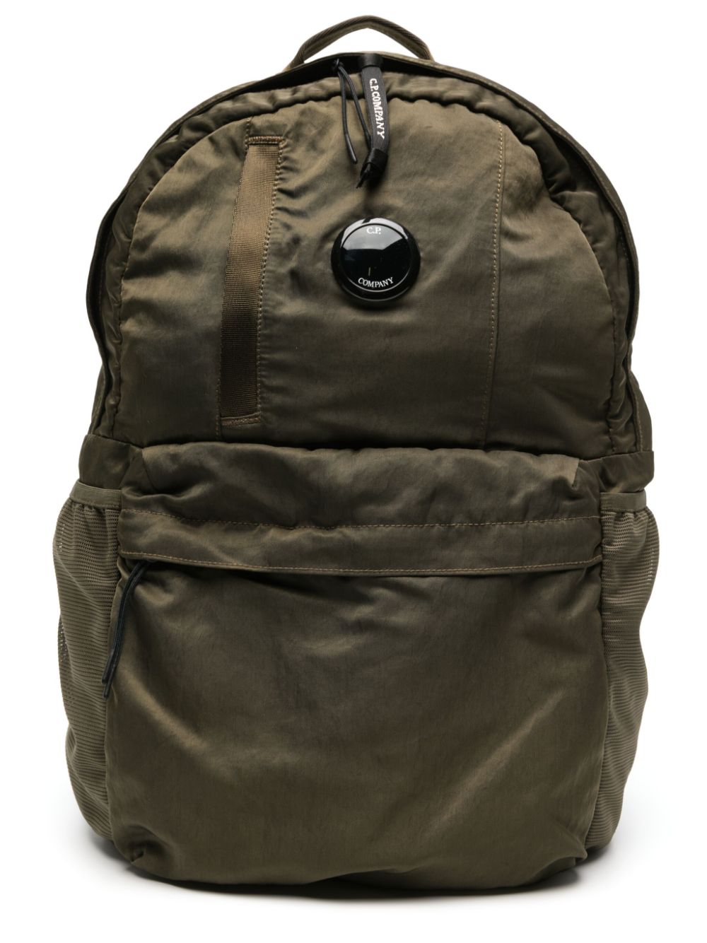 Shop C.p. Company Nylon B Logo-patch Backpack In Green