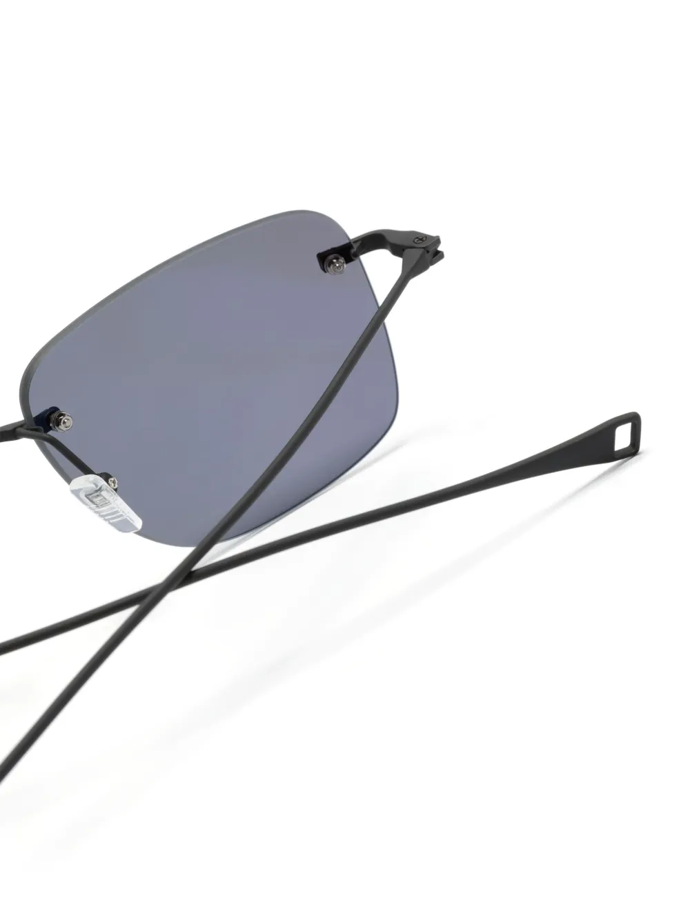 Shop Dita Eyewear Dls-119 Rectangle-frame Sunglasses In Black