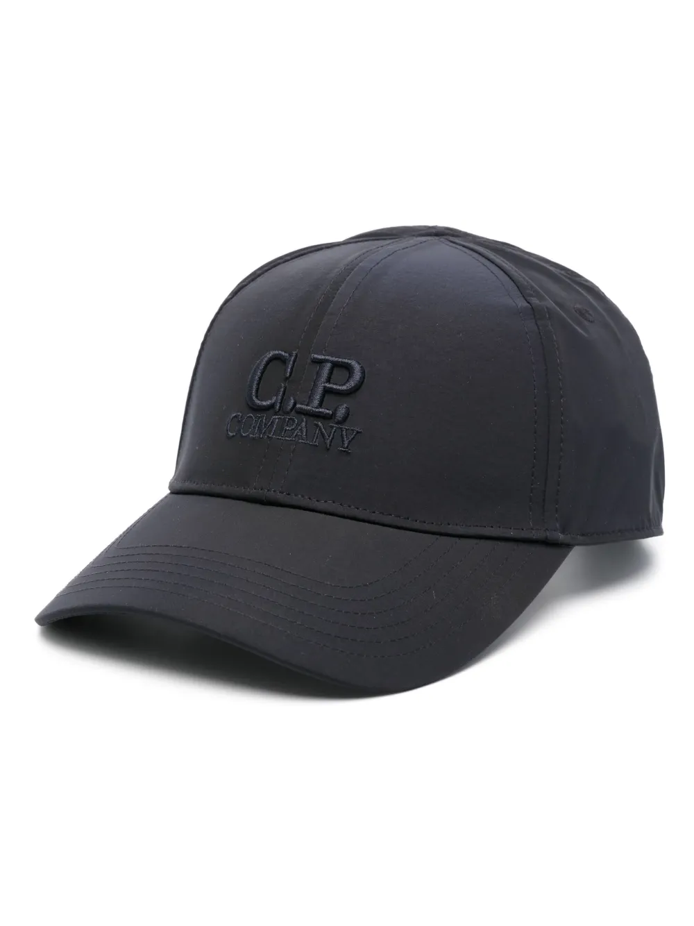 c.p. company casquette à logo brodé - bleu