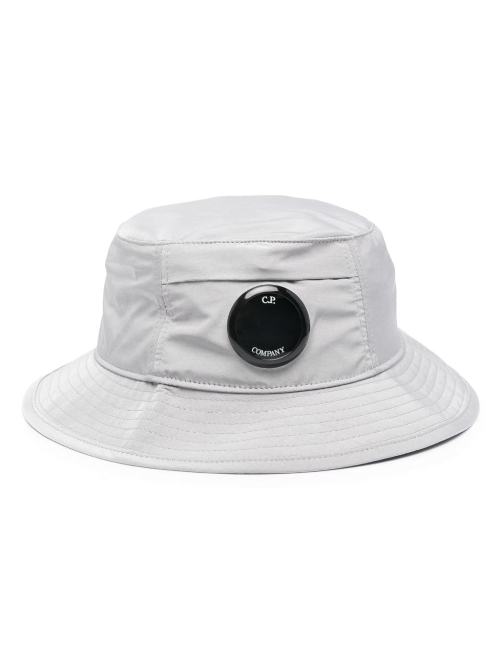 Shop C.p. Company Chrome-r Lens Bucket Hat In Grey