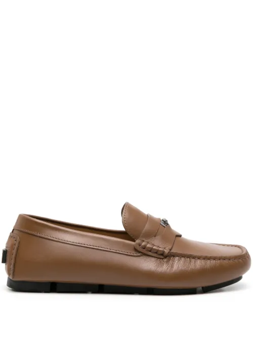 Mocassins Biggie en cuir - Versace - Modalova