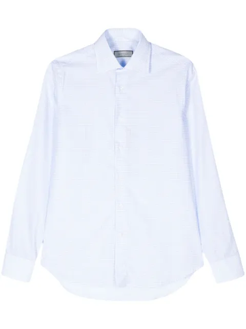 Canali camisa con motivo de cuadros gingham