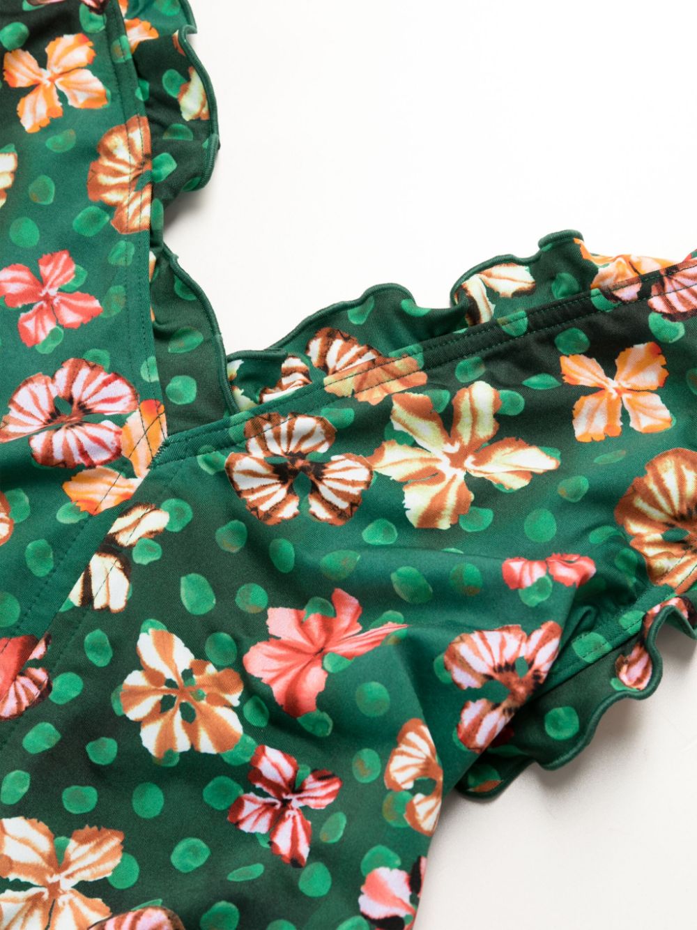Shop Ulla Johnson Giordana Floral-print Swimsuit In Mehrfarbig
