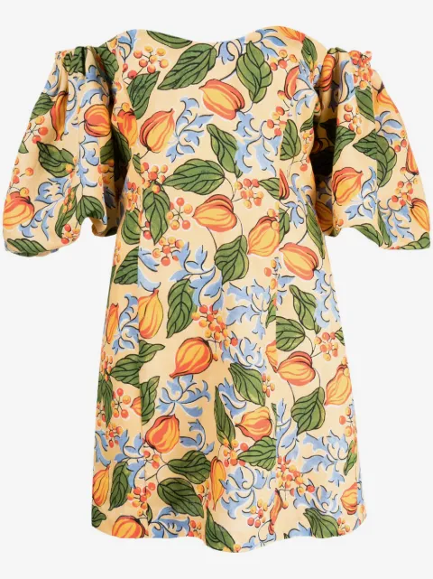 Rhode Dali floral-print off-shoulder minidress