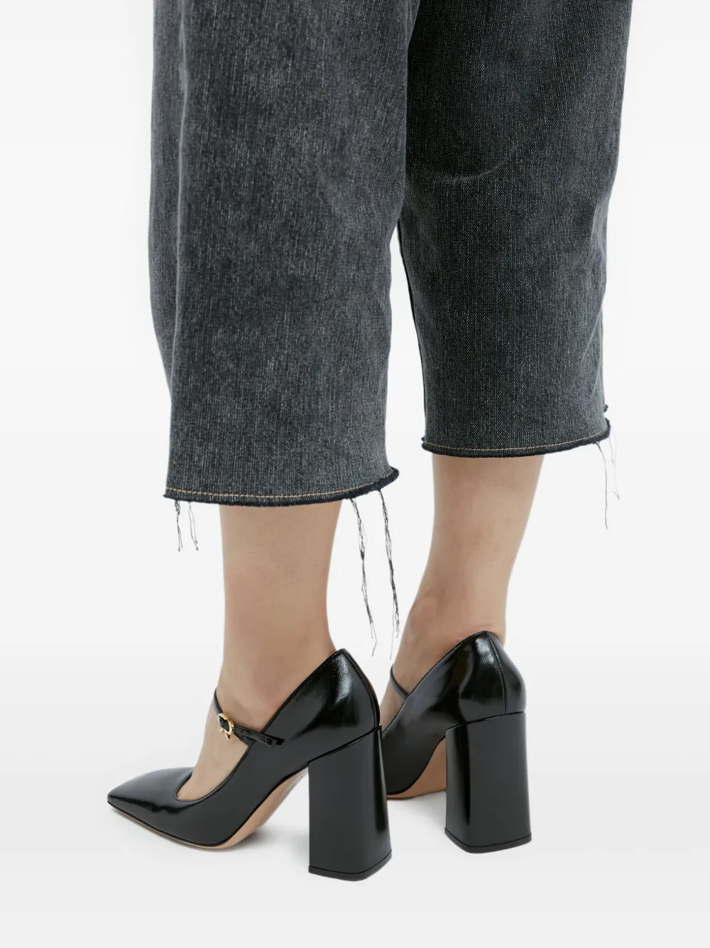Gianvito Rossi block-heel Mary Jane pumps Black