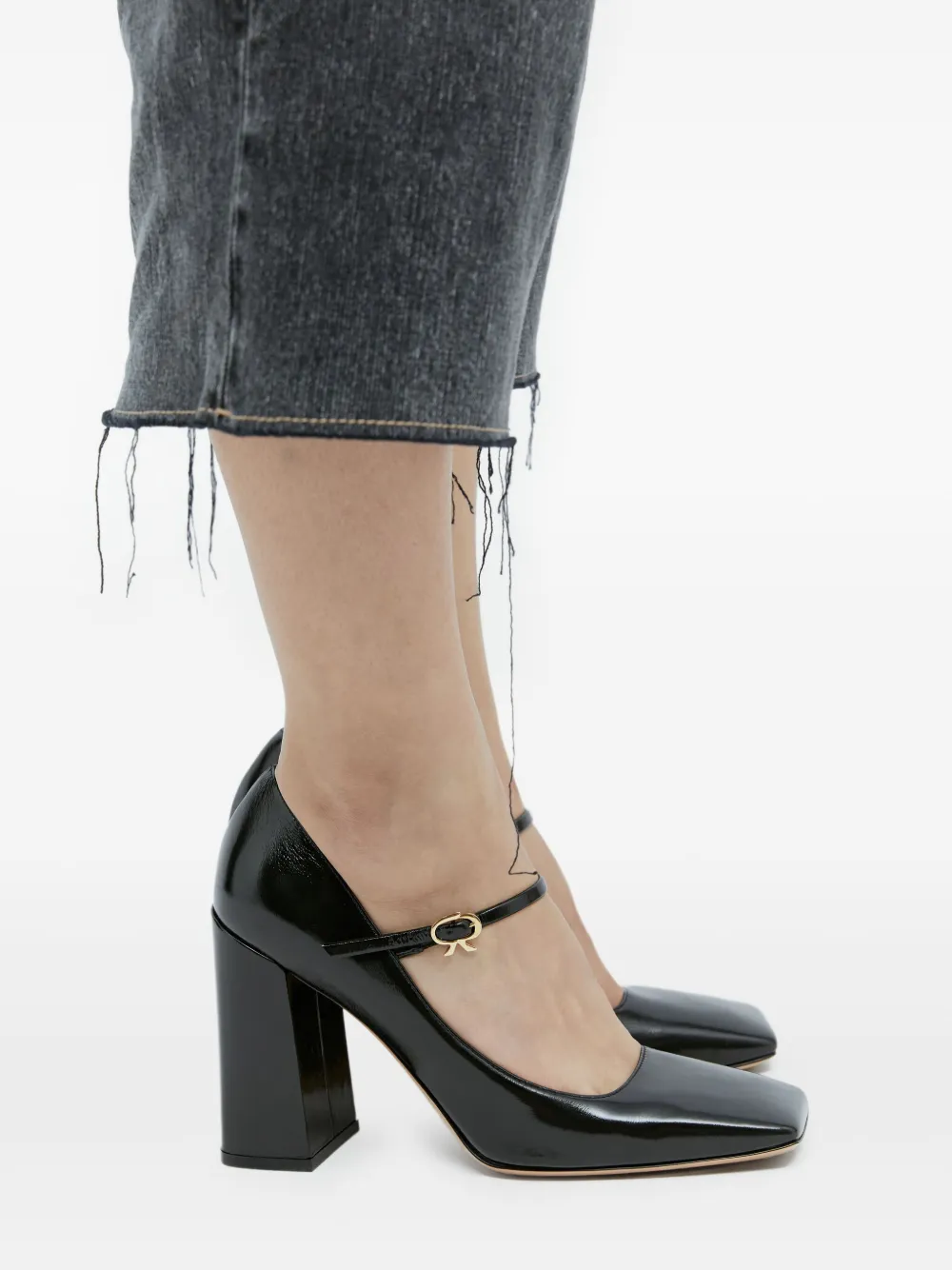Gianvito Rossi Block-heel Mary Jane Pumps