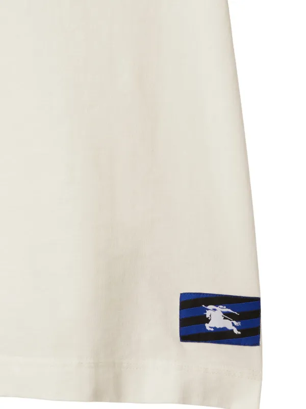 Tシャツ・カットソー Burberry SS24 T-SHIR WITH EKD PATCH (8083593 B7264) Burberry EKD Embroidered Cotton Crewneck T-Shirt | Saks