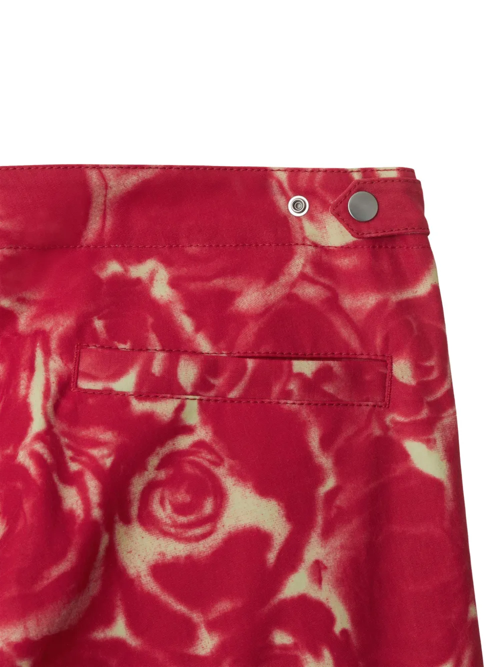 Burberry Katoenen broek met wijde pijpen Rood