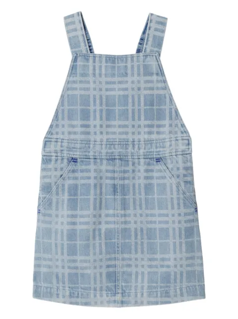 Burberry Kids 체크 데님 드레스