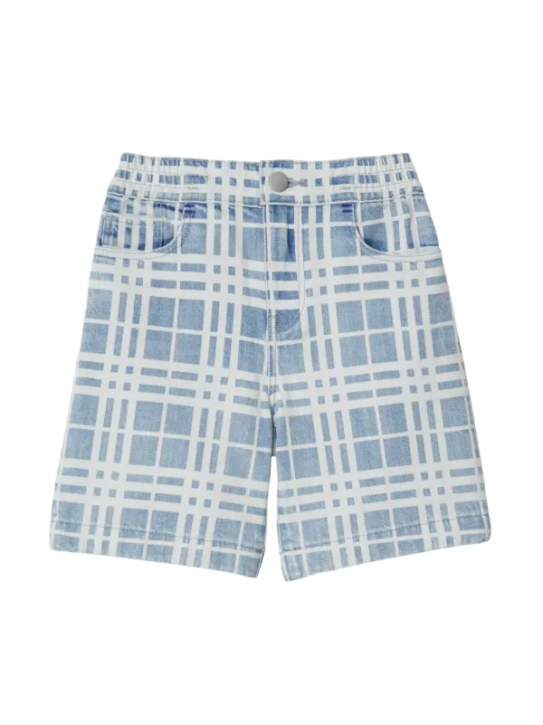 Blue burberry shorts hotsell