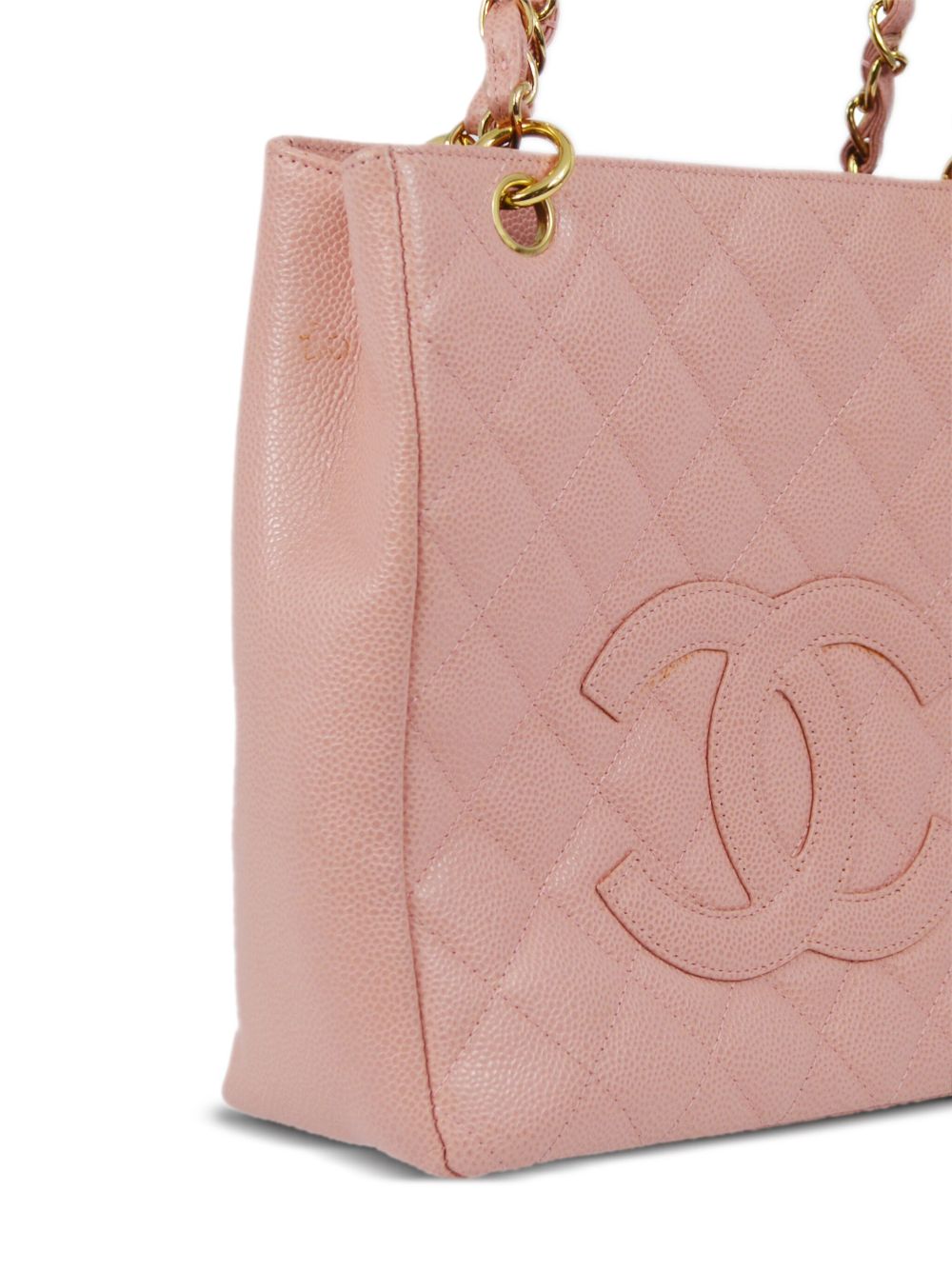 Pre-owned Chanel Petite 绗缝手提包（2003年典藏款） In Pink