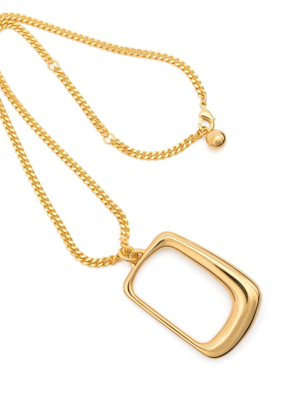 Shop Jacquemus Le Collier Ovalo Necklace In Gold